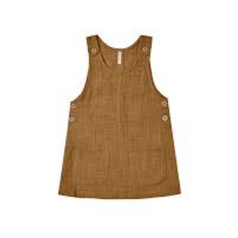 Rylee +Cru rust Odette overall dress